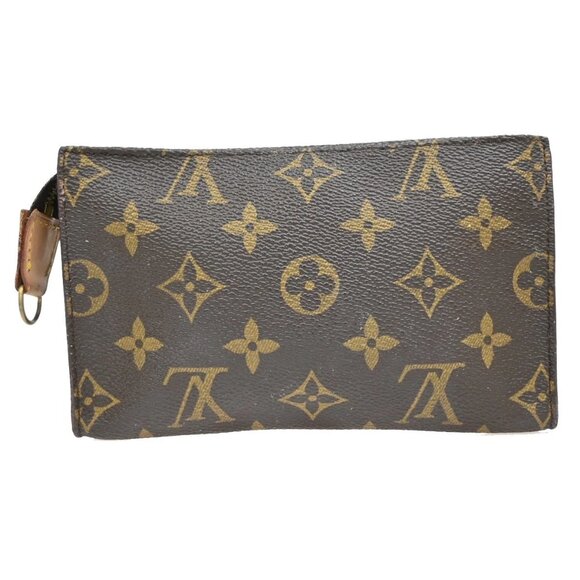 LOUIS VUITTON LV Bucket PM Pouch Bag Monogram Leather Brown France 67KB284 - Picture 4 of 14